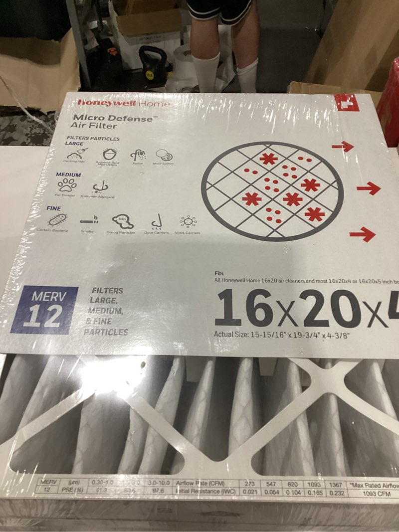 Condition photo showing New/Like New for honeywell home ac furnace media air filter 16 x 20 x 4 merv 11 (1 pk)