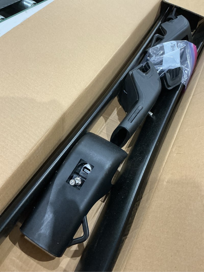 Condition photo showing As Is for fengyu 300lb roof rack cross bars compatible with subaru ascent 2019-2026 heavy duty lockable aluminum roof rails crossbars cargo bars canoe snowboard rooftop black carrier luggage