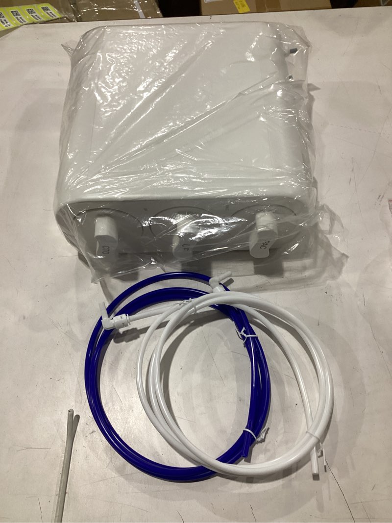 Condition photo showing Good Condition for **untested** ecoviva uf800g 0.01?m ultra-filtration under sink water filter meet nsf 42 / 372 standards tankless ultra compact design, no electricity & wastewater, preserve beneficial minerals no tds reduction white