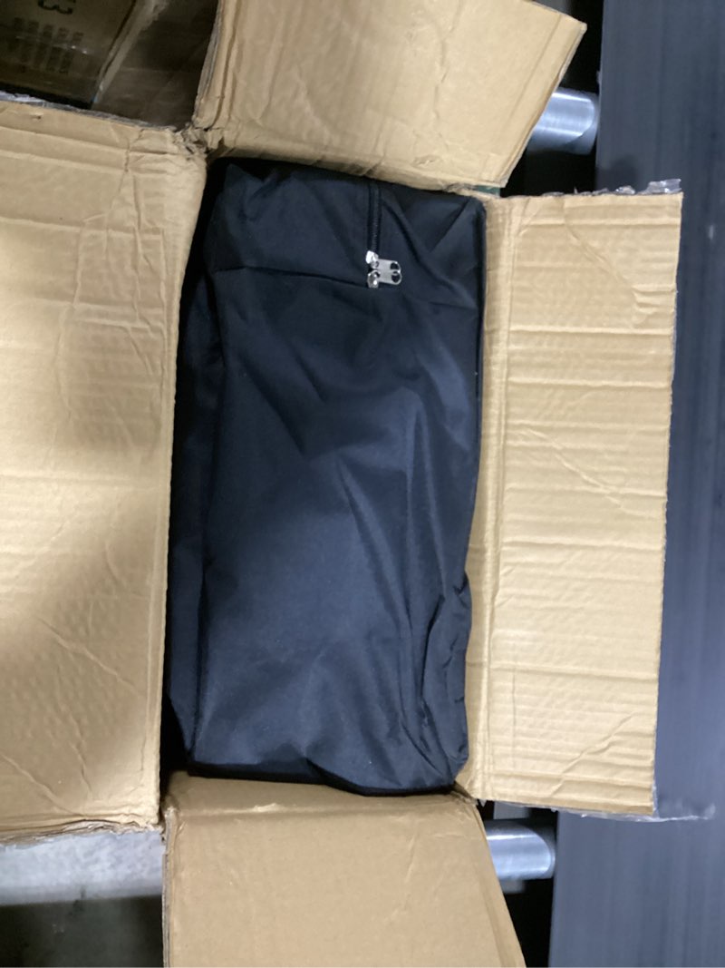 Condition photo showing Good Condition for vevor portable tradeshow podium table, 51.18" x 18.31" x 37.4", display exhibition counter stand booth fair with wall, foldable promotion retail bar table pop up podium with storage rack, carrying bag 51.18 inch
