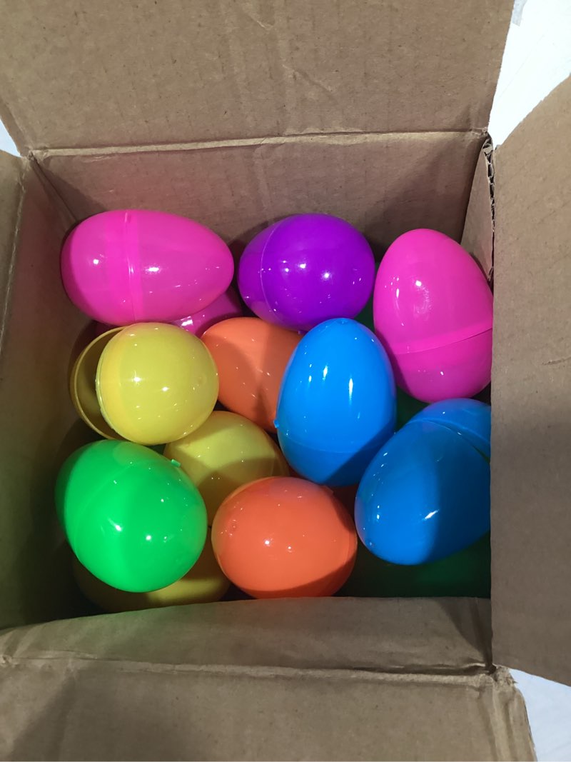 Condition photo showing New/Like New for easter basket stuffers essentials for toddler, 28 pack prefilled easter eggs filled with 3d printed animals toys inside, easter egg fillers easter gifts for kids party favors