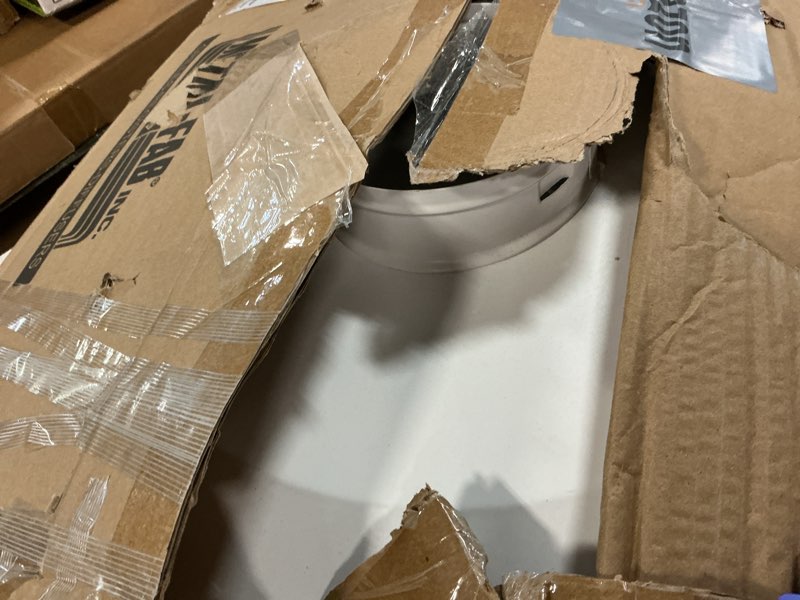 Condition photo showing Good Condition for HVAC Premium T-Bar Drop Ceiling Grille - Flat Plate Plaque Diffuser - 24'' x 24'' - 6'' Collar