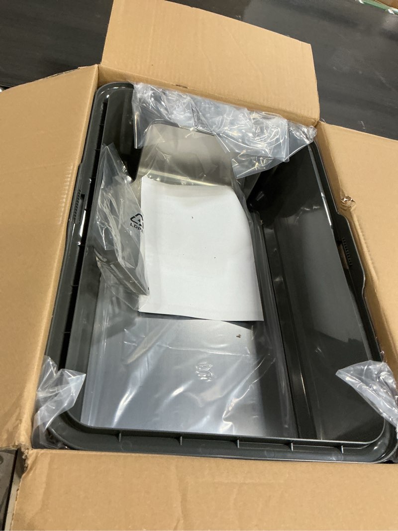 Condition photo showing Good Condition for Enclosed Stainless Steel Cat Litter Box with Lid, XL Extra Large Litter Box for Big Cats, Metal Litter Pan High Sided, Never Absorbs Odors, Anti-Urine Leakage, Easy Cleaning, Include Scoop 5 - Dark Gray (Pack of 1)
