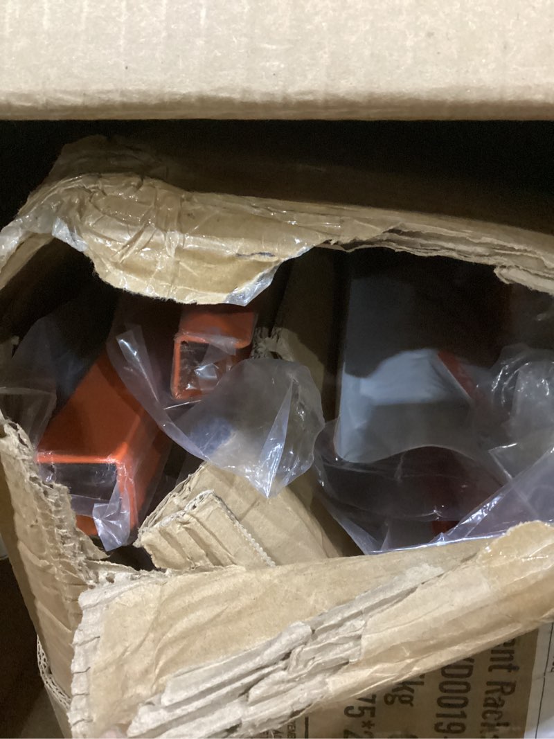 Condition photo showing Good Condition for VEVOR Z Rack, Industrial Grade Z Base Garment Rack, Rolling Sturdy Steel Z Base Clothing Rack with Lockable Casters, for Home Clothing Store Display Orange (3 Sets) 24" x 63" x 71" 3 Pack