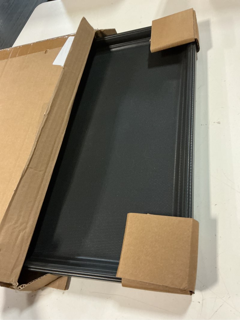 Condition photo showing Good Condition for lifestages by midwest homes for pets 24-inch replacement pan, measures 23.63 x 17.72 x 1 inches, universal leak-proof tray for dog crates & multi-purpose use, fits most standard 24" wire crates black 23.7"l x 17.9"w x 1.0"h