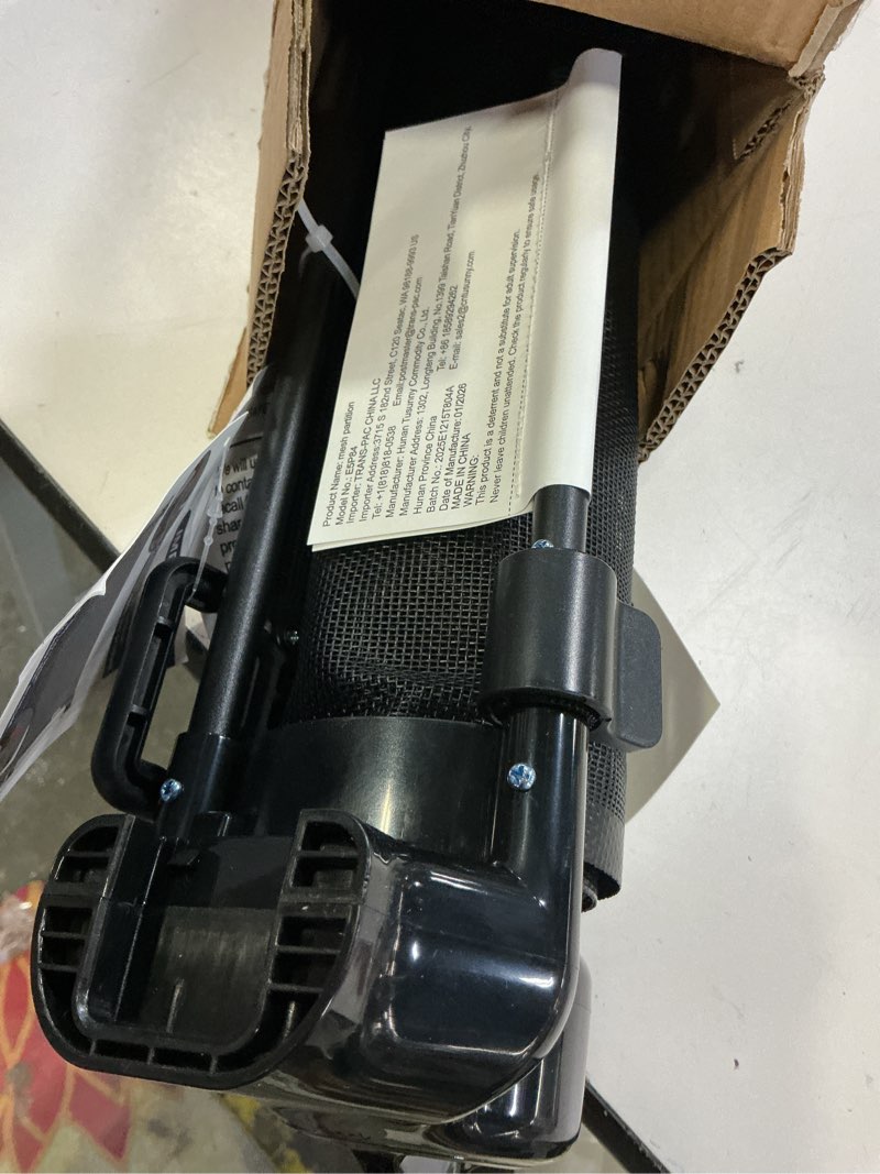 Condition photo showing Good Condition for miumoon 120 inch retractable baby gates 34 inch tall, retractable gate with reinforced strip design to prevent crawling through, 10 ft extra wide retractable dog gate for indoor/outdoor black 34" tall x 120" wide