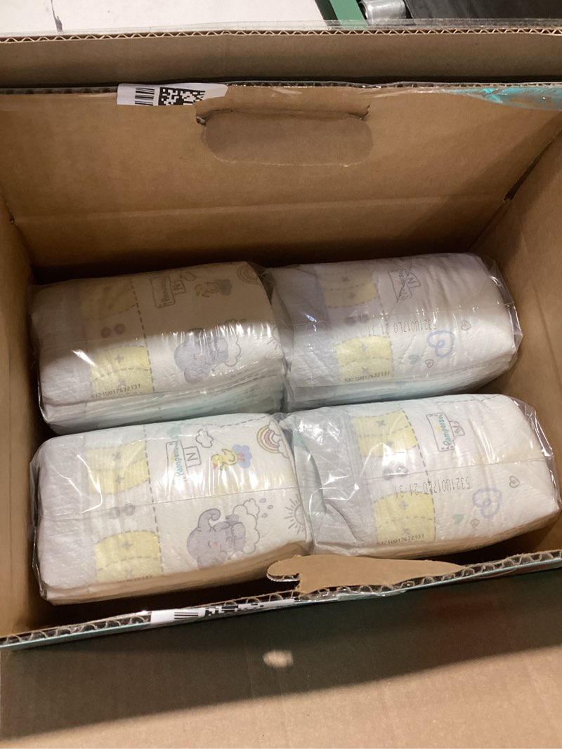 Condition photo showing New/Like New for Pampers Swaddlers Diapers, Size 0 (up to 10 lbs), 84 Count, Absorbent, Keeps Baby Dry and Comfortable, Skin Safe Disposable Baby Diaper (Packaging May Vary) Newborn 84
