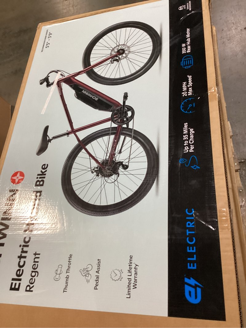 Condition photo showing As Is for schwinn electric hybrid bike regent