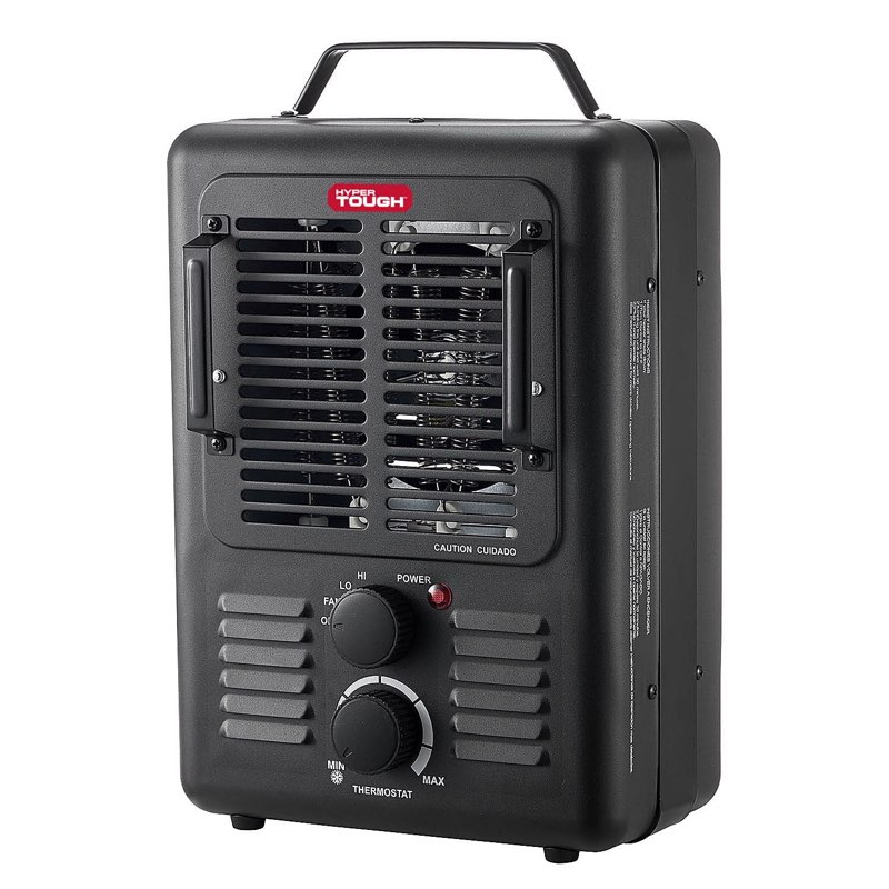 hyper tough new 1500w milkhouse utility heater