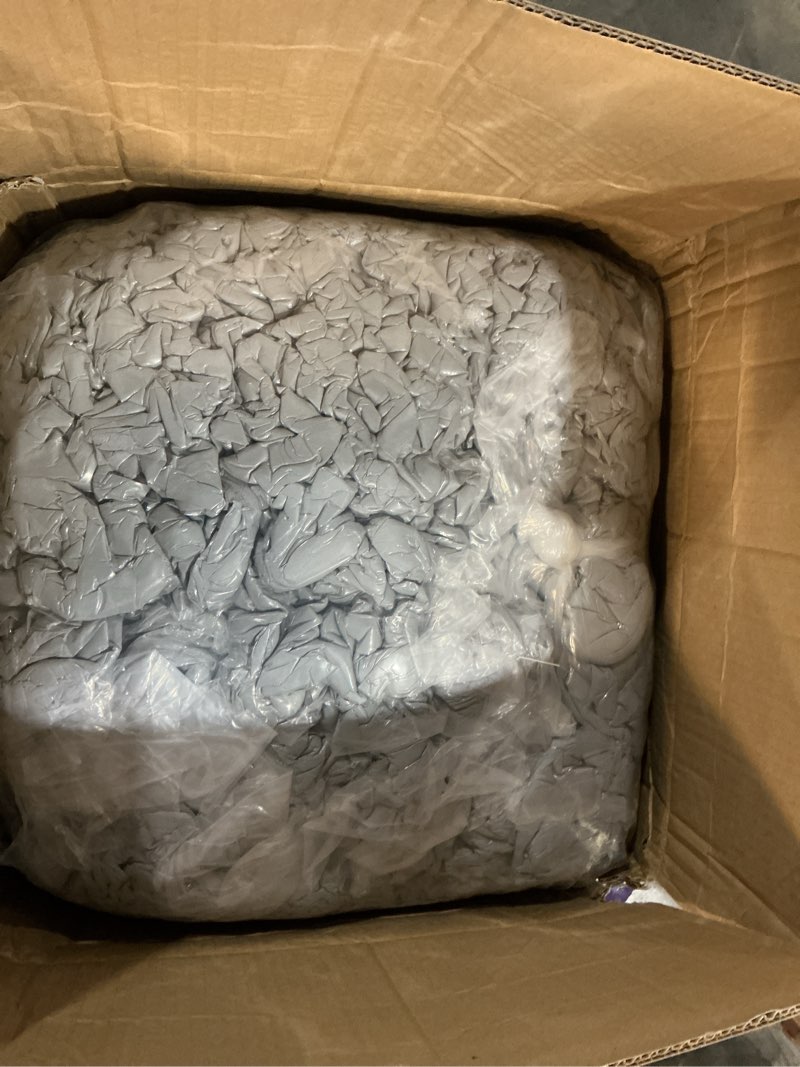 Condition photo showing New/Like New for MAXYOYO Bean Bag Chair, Comfy Bean Bag Sofa with Back Support, Faux Fur Bean Bag Chair for Adults and Kids, Stuffed Floor Sofa for Living Room, Bedroom, Apartment, Grey Large Grey