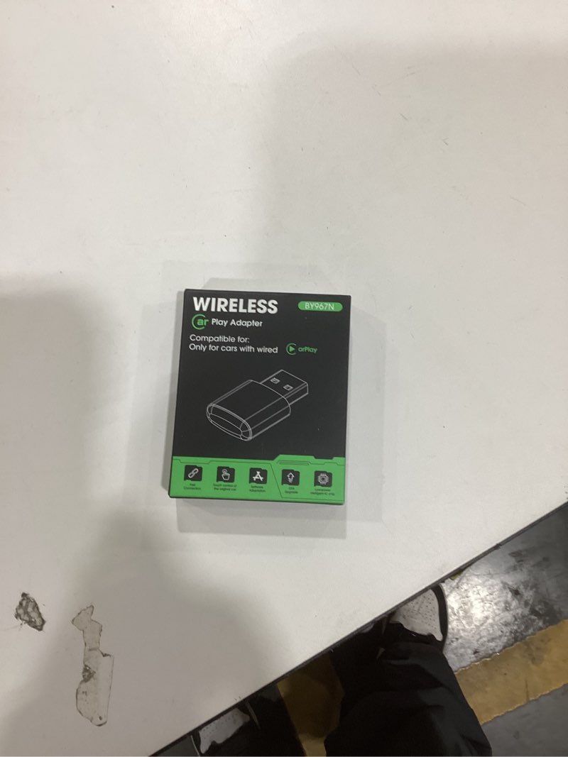Condition photo showing New/Like New for wireless carplay adapter for apple iphone?2026 upgraded? mini design, converts factory wired to wireless adapter for carplay, plug and play, auto connect fast and stable(black)