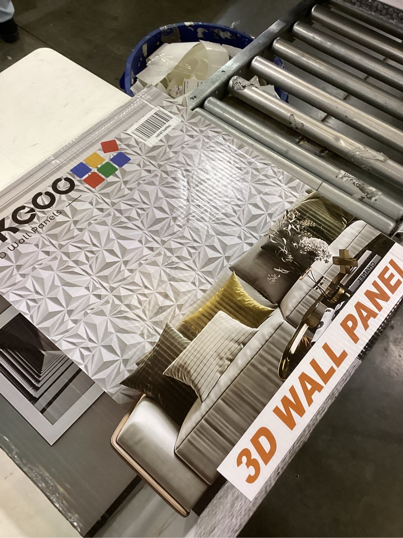 STICKGOO Slat 3D Wall Panel for Interior Wall Decor PVC Fluted Textured Panel 12-Tile Black Wood Gra