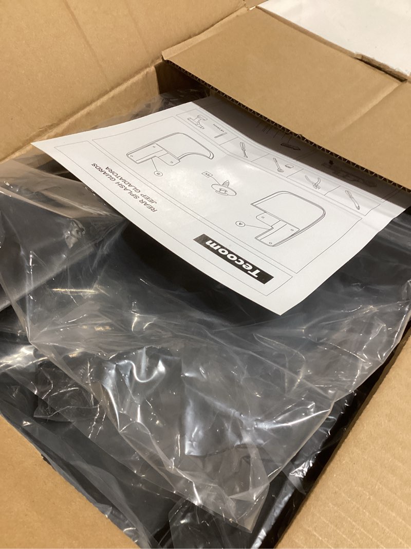 Condition photo showing Good Condition for Tecoom Mud Flaps Splash Guards Compatible with Jeep Gladiator 2020-2023 2024 Heavy Duty Mud Guards Front and Rear Black Set of 4 ABS Molded?Not for Rubicon? Jeep Gladiator 2020-2024