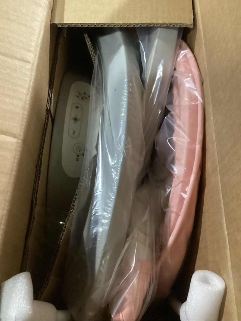 Condition photo showing New/Like New for Bioby Baby Swing for Infants with 5 Natural Sway Speeds, Portable Bt Music Baby Swing with Remote Control & 5-Point Harness, Lightweight Baby Rocker for 5-20 Lb,0-12 Months Pink