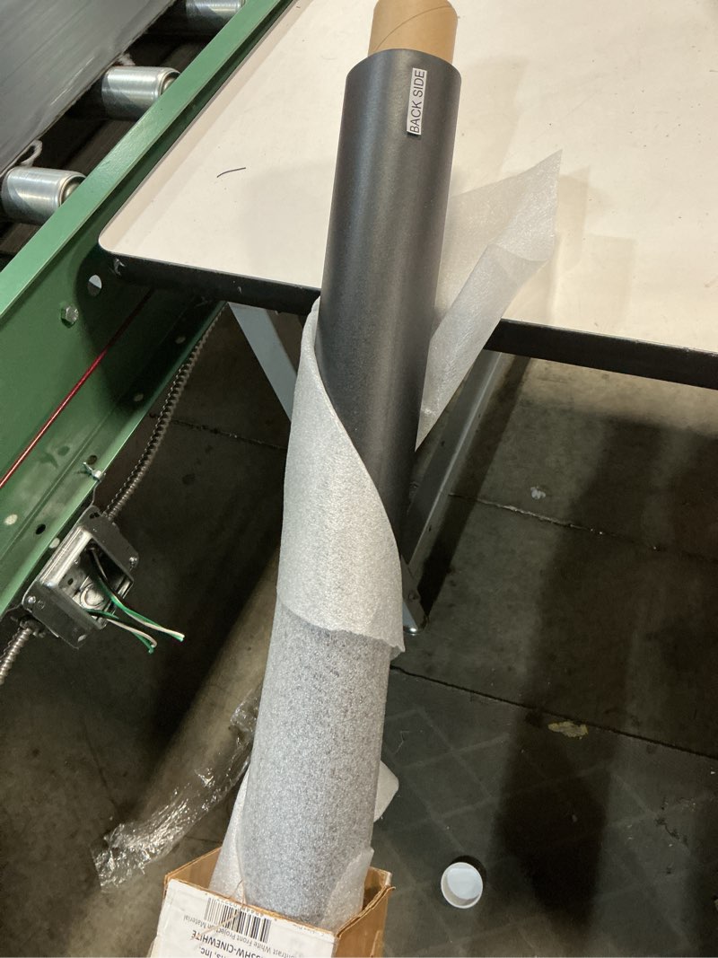 Condition photo showing Good Condition for elite screens designer cut, 10'x13' impactwhite diy raw projector screen material for golf/multi-sport simulation, folded packing rm-10x13-ipw1145