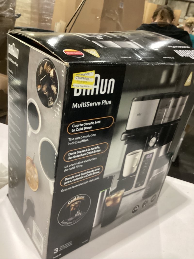 Condition photo showing Good Condition for braun multiserve plus 10-cup pod free drip coffee maker, 7 brew sizes / hot & cold brew, kf9250bk