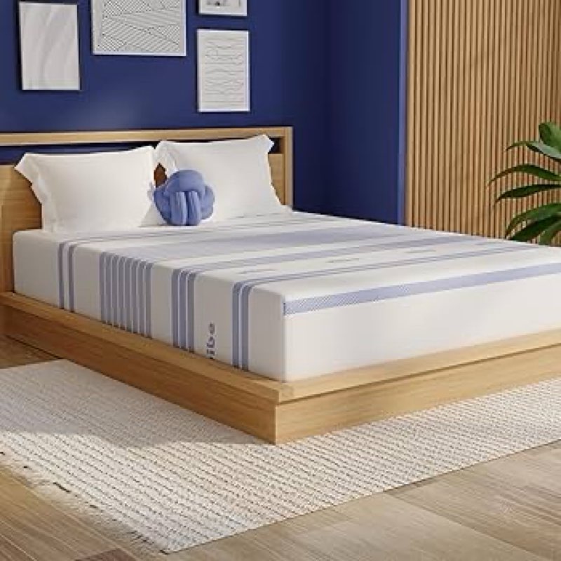 Twin Vibe Gel Memory Foam 12-Inch Mattress with Bonus Mattress Protector| CertiPUR-US Certified | Bed-in-