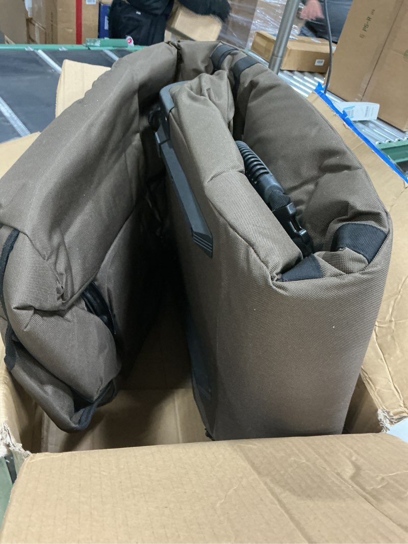 Condition photo showing Good Condition for ski bag 360° fully padded ski bag with wheels, 1200d waterproof fabric, 10mm pearl cotton padded, fits single ski/double skis/2 sets skis, roller ski bag for air travel khaki fits 175cm skis