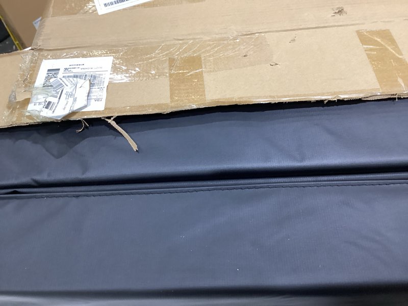 Condition photo showing As Is for beam flange pad, likely used in industrial or recreational settings (such as hockey rink dividers) for protection or safety.
