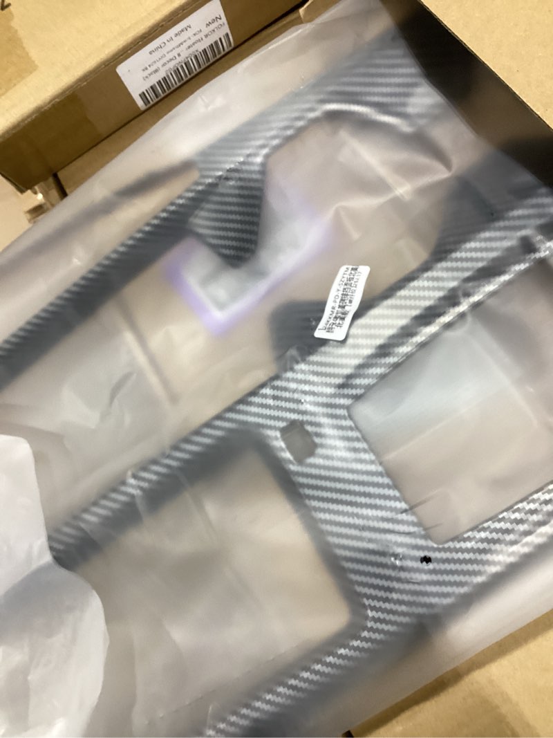 Condition photo showing New/Like New for center console gear shift panel cover for toyota camry 2025 2026 le xle se xse interior decorations carbon fiber style accessories compatible with camry 2025-2026