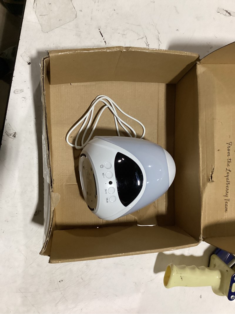 Condition photo showing As Is for elec3 star projector, star light projector with alarm clock, remote & timer, ambient starry lamp, color changing night light for bedroom, ceiling, kids & adults