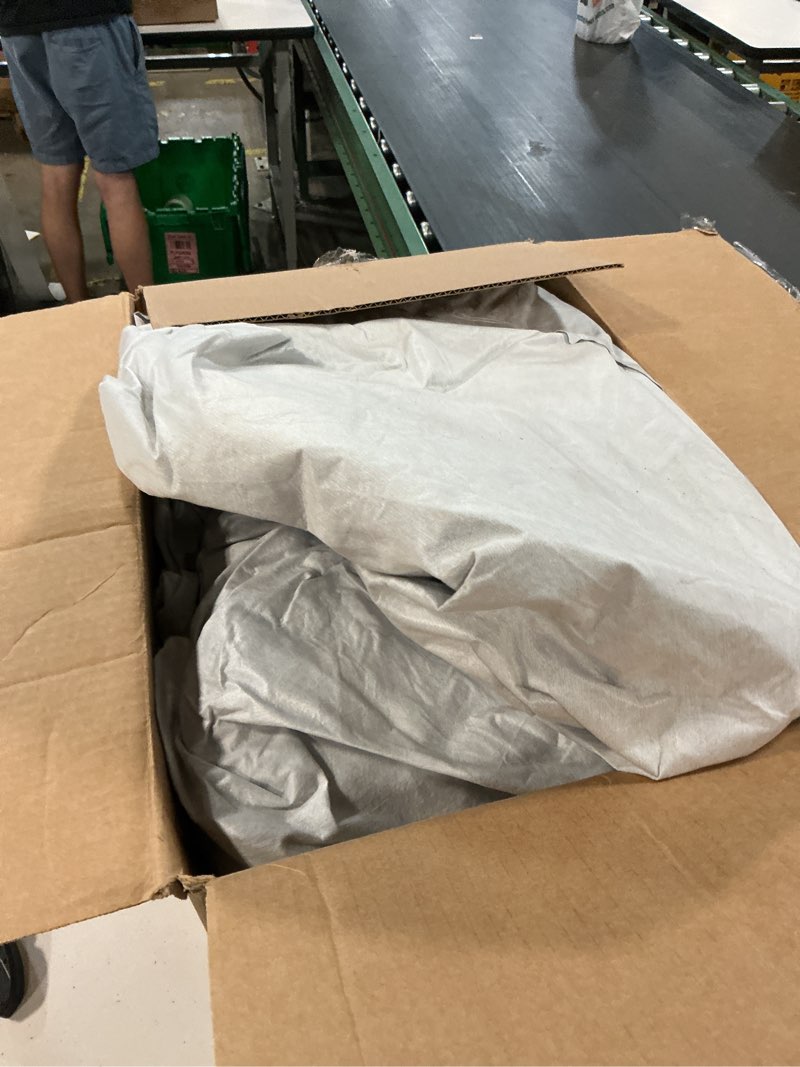 Condition photo showing As Is for mini van cover,large car cover,car cover waterproof all weather mini van cover waterproof all weather,rainuv protection inner cotton,vans up to 216” l x 72" w x 72" h gray(max) size 19: minivan 1 (under 217")