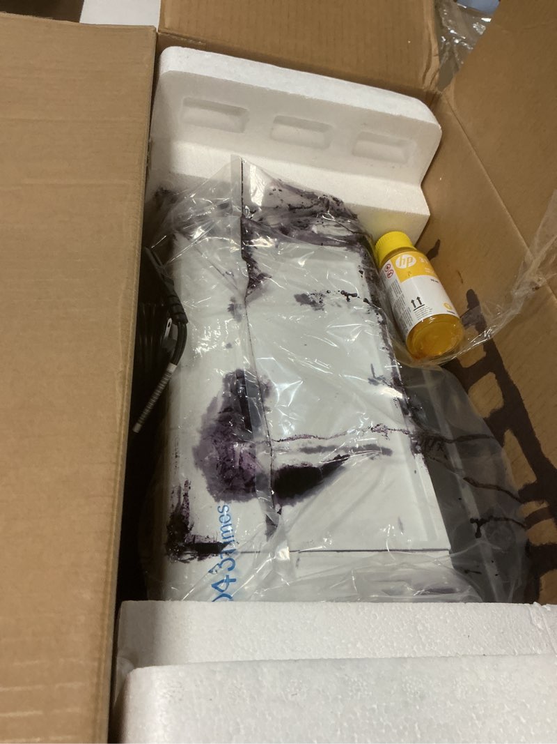 Condition photo showing As Is for HP Smart Tank Plus 651 Wireless All-in-One Printer, Ink Tank Printer-for-Home Use, 2 Years of Ink Included Auto Document Feeder, Mobile Print, Scan, Copy, Fax, an EcoTank Alternative (7XV38A) White with Black Top