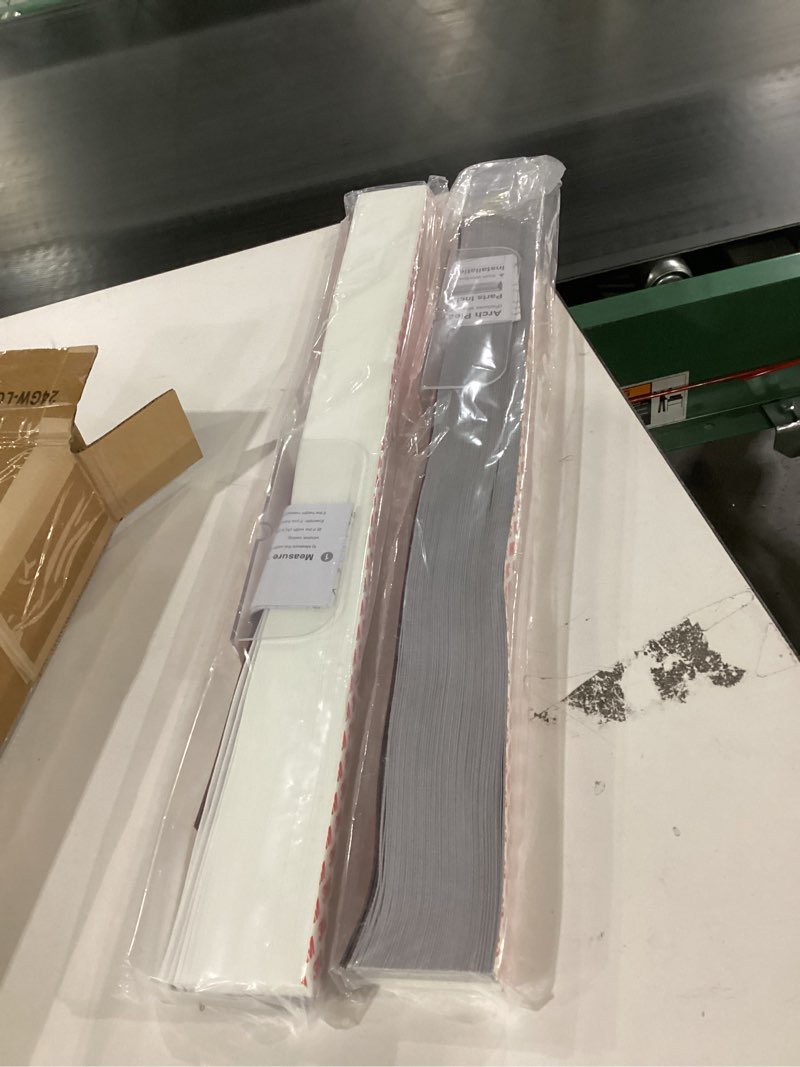 Condition photo showing New/Like New for Arch Window Light Filtering Pleated Shade Blinds for semi-Circle Arch Window, 2 PCS 60%-70% Shade, Easy to Cut and Install, 72” x 36”, White