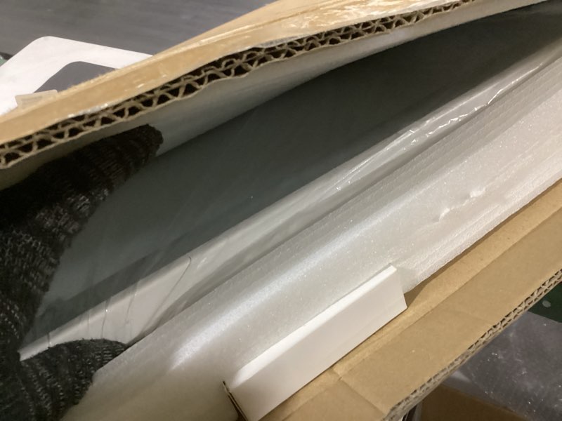 Condition photo showing As Is for Vanity Mirror with Lights, Large Makeup Mirror with Lights, LED Lighted Makeup Mirror with 3 Color Light Modes, Smart Touch Tabletop Mirror for Makeup Desk 360° Rotation 22.8" x 18" White White 22.8"L x 18"W