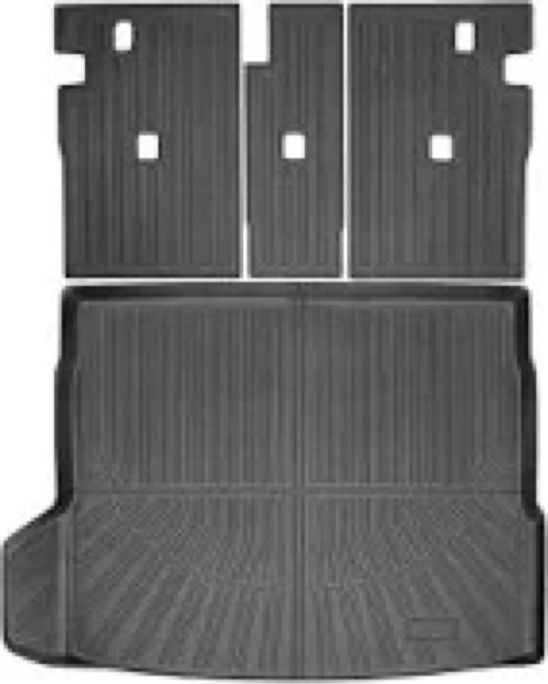 GALVAGNITE Cargo Mat with Backrest Mats for 2018-2024 BMW X3, All-Weather TPE Cargo Liner Trunk Mat 