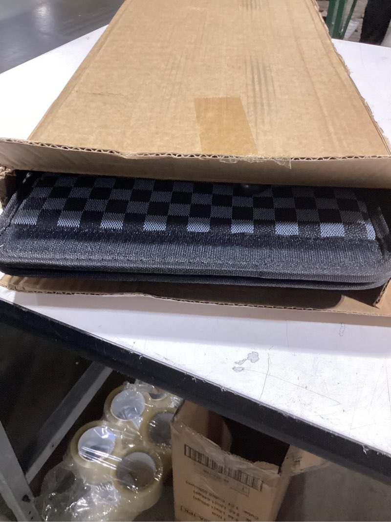 Condition photo showing Good Condition for Trunk Organizer for SUV - Leather Storage Box, Extra Large, Magnetic Lid, Collapsible and Adjustable Car Organizer Extra Large Checked