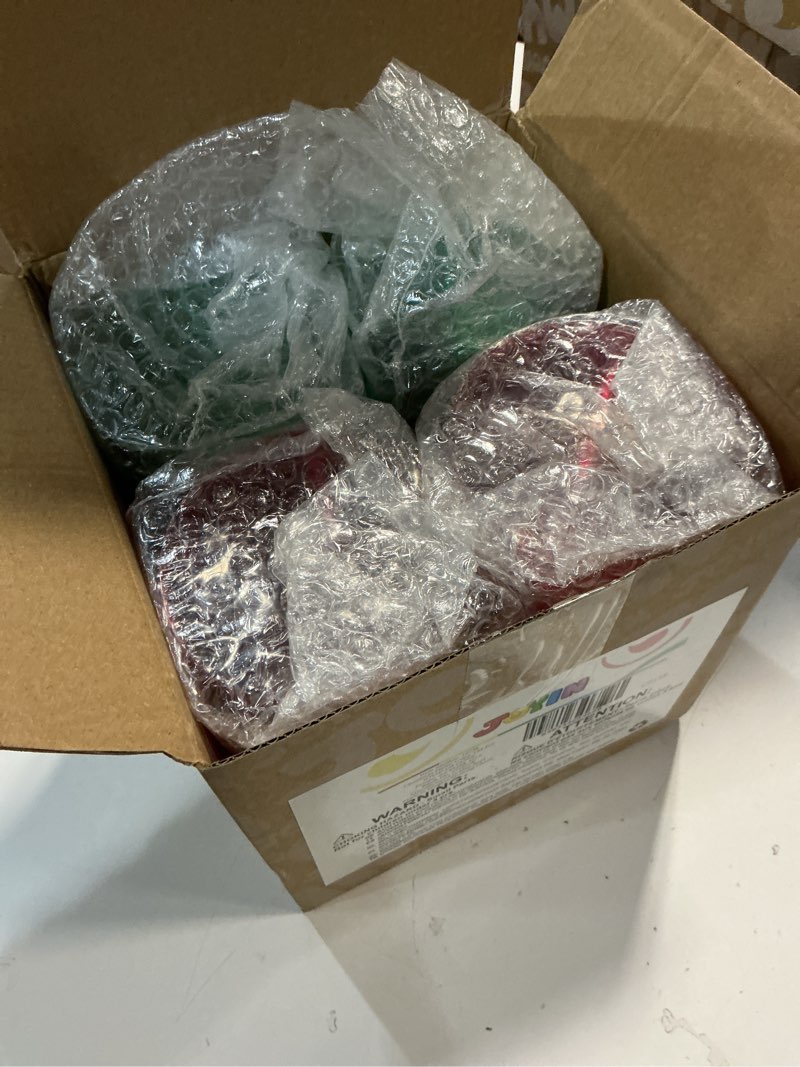 Condition photo showing New/Like New for JOYIN 144PCS Clear Disposable Plastic Cups, 9 OZ Christmas Red and Green Drinking Cup Bulk, Plastic Wine Glasses, Cold Drinking Beverage for Xmas, Holiday Tableware Party Supplies