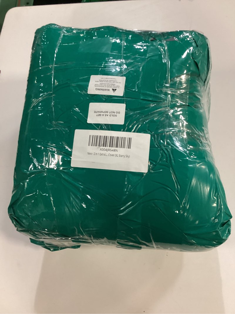 Condition photo showing New/Like New for 2 in 1 Extra Large Pet Winter House Convertible to Bed with Warm Cushion Mat, 2 Way Indoor Outdoor Warm Dog House Bed, Removable Washable Cover (XL Starry Sky) XL - for up to 40lb Starry Sky