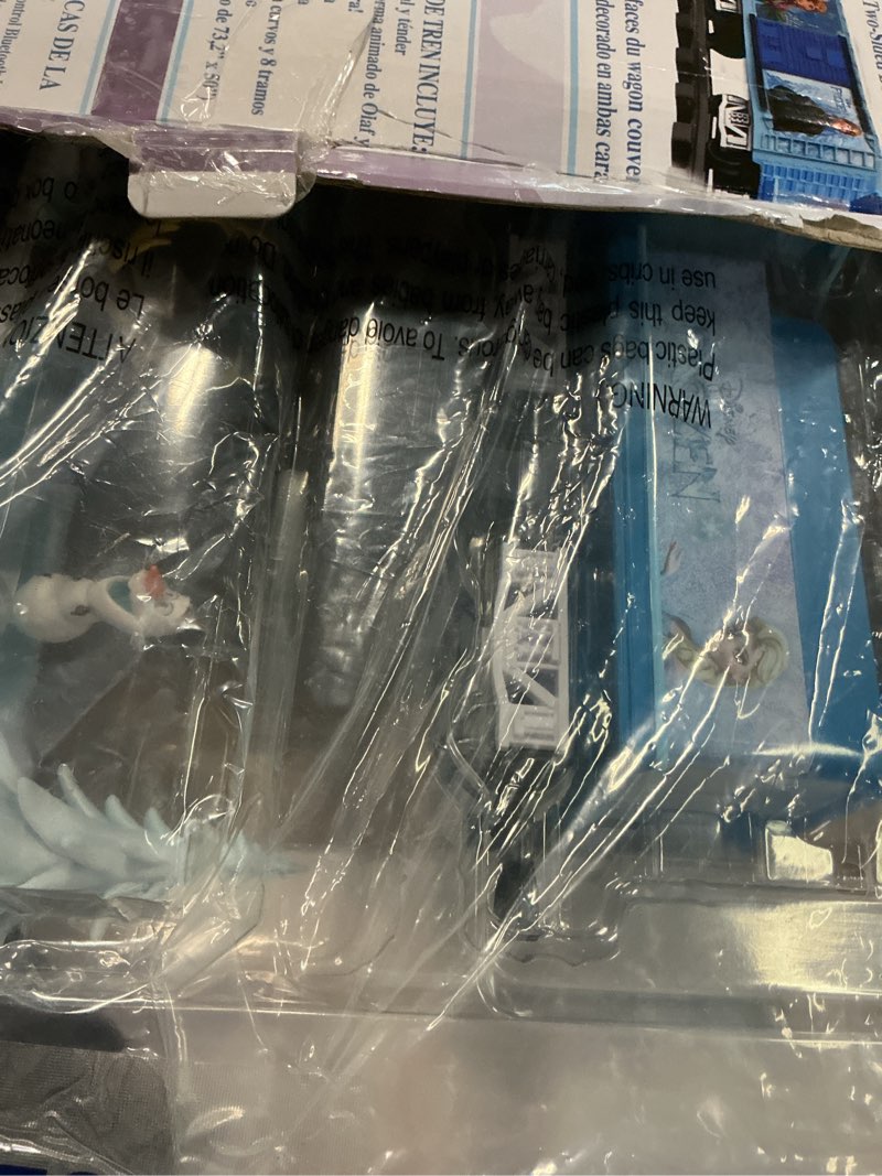 Condition photo showing Good Condition for Lionel Battery-Operated Disney Frozen Toy Train Set with Bluetooth, Locomotive, Train Cars, & Track with Authentic Train Sounds, Lights, & Water Vapor Smoke Effects for Kids 4+