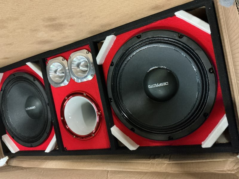 Condition photo showing Good Condition for deejay led tbh6red deejayled 2 6" despacito horn 2 tw brazi