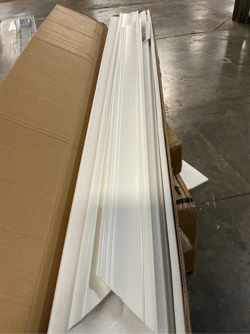 Condition photo showing As Is for art3d high impact crown molding trim for ceiling, 10-pack, 47 ft, white | covers 47 ft, polystyrene, stylish ceiling moulding, lightweight, ideal for interior walls, corner décor white-3.5" width