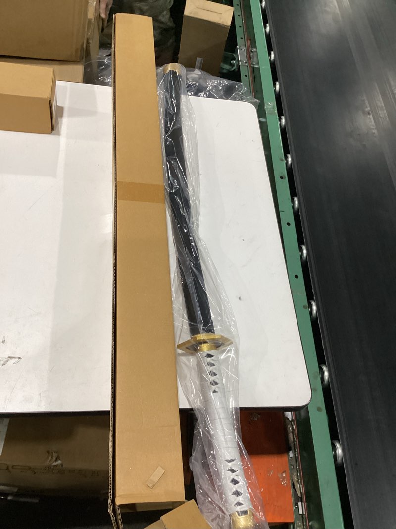 Condition photo showing Good Condition for sword valley demon series anime sword - slayers katana?40.9" length?anime original texture carbon steel blade carving symbol?non-slip grip?for cosplay & display sabito