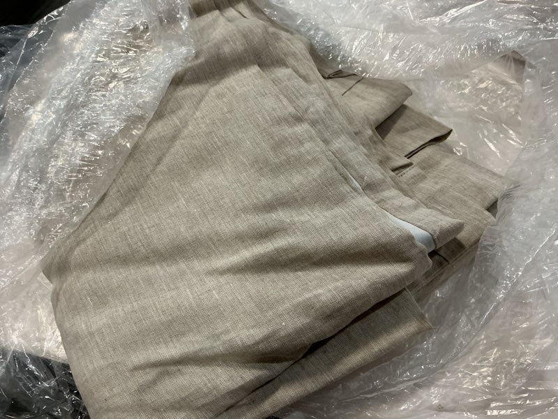 Condition photo showing Good Condition for european linen room darkening curtain, 48x120, flax ( 1 panel