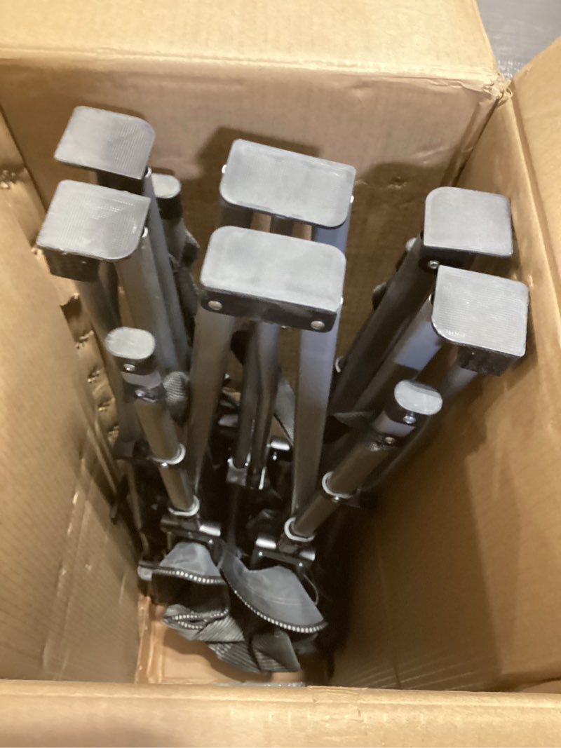 Condition photo showing Good Condition for ABORON XXL Camping Cot for Adults 900LBS - 78"×32" Oversized Folding Bed with Mattress Pad, Heavy Duty 1200D Oxford Outdoor Cot with Carry Bag 1 U Graphite Gray