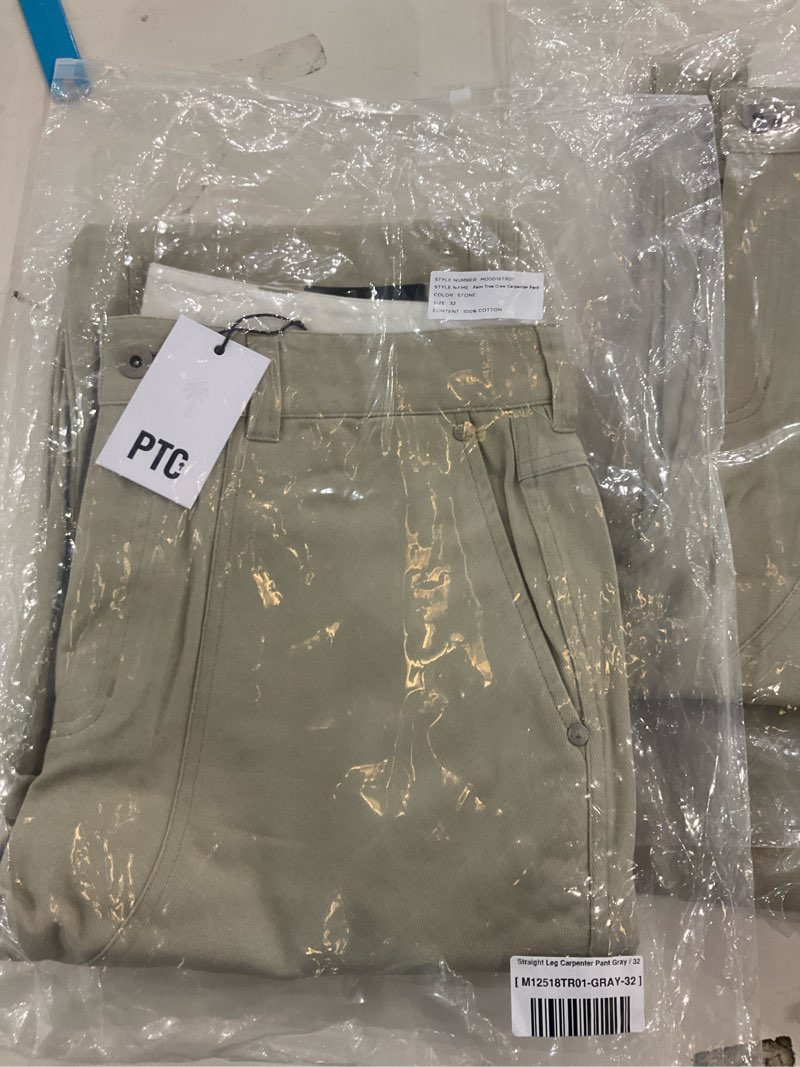 Straight leg carpenter leg pants grey, 32