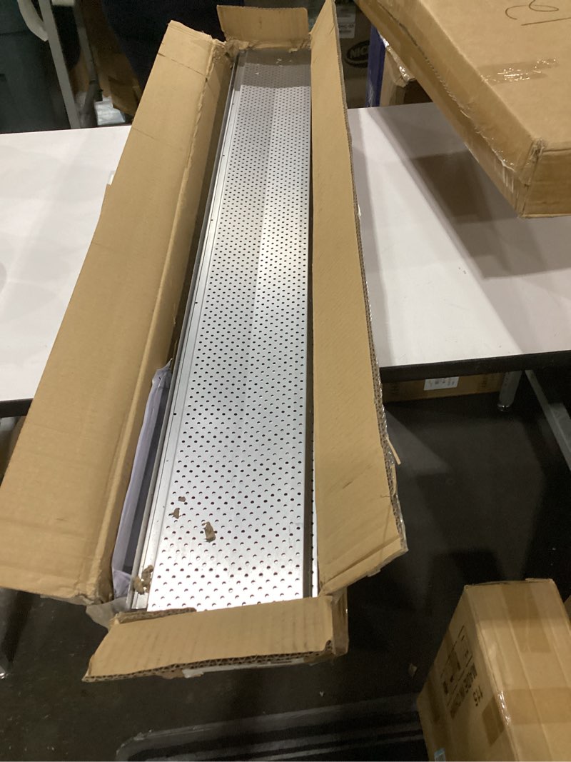 Condition photo showing Good Condition for gutter guard,6" aluminum leaf filter gutter cover,50 pcs total length 200ft,raptor gutter guards,easy diy leaf guards for gutters fits any roof or gutter type 6in*200ft