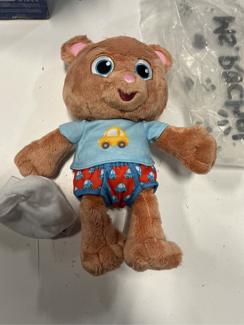 Condition photo showing As Is for ms. rachel potty time with bean, 11” plush teddy bear with play toilet & accessories, toddler toys for girls & boys for ages 18 months to 3+