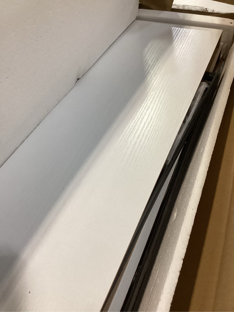 Condition photo showing New/Like New for AMADA HOMEFURNISHING Floating Shelves Large, 24 x 7 Inch Wall Shelves for Bathroom, Bedroom, Kitchen, Shelves for Wall Decor Set of 2, White - AMFS06 White 24 inches