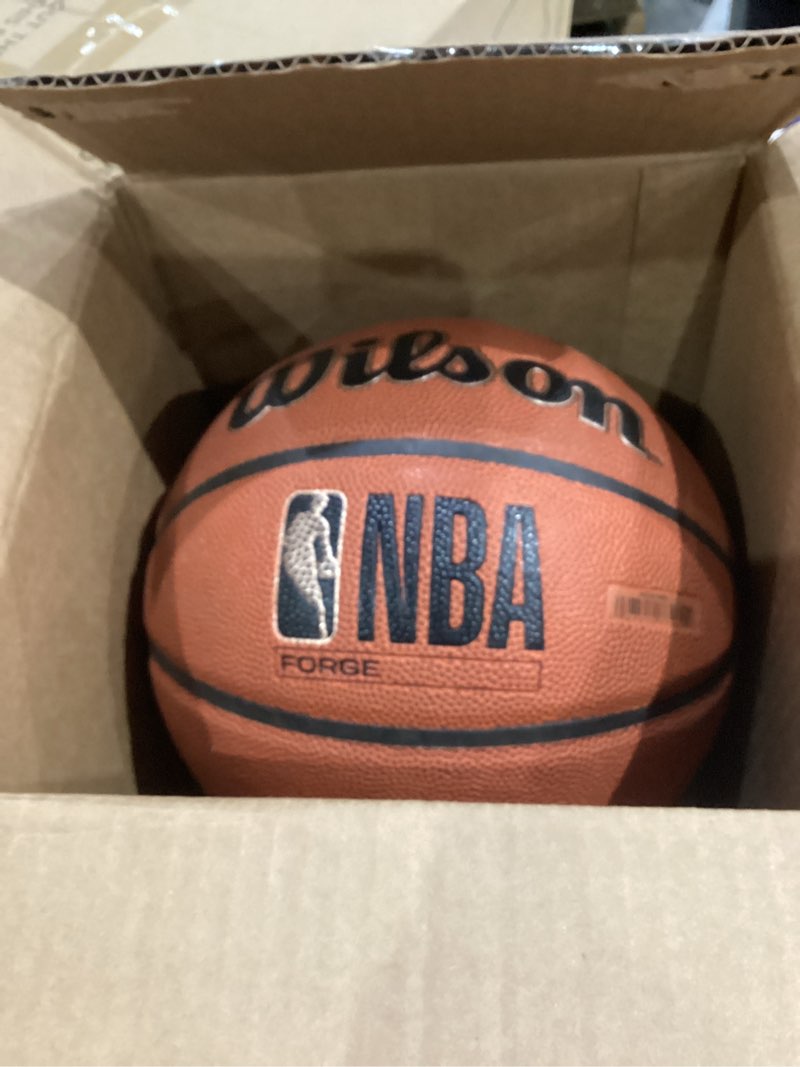 Condition photo showing Good Condition for wilson nba forge indoor/outdoor basketball - brown, size 7-29.5" forge size 7 -29.5" brown