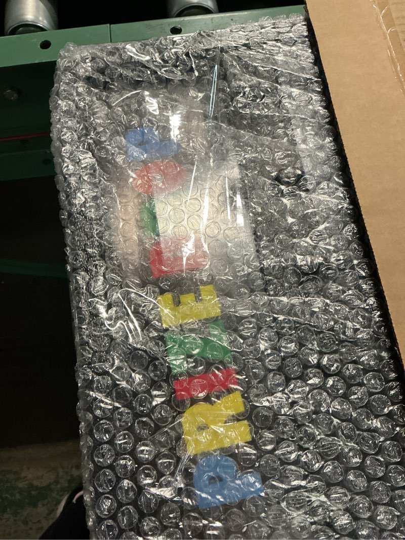 Condition photo showing New/Like New for ielyiesy 25"x14" prize drop plinko board game set, featuring 8 personalizable playing pucks. a for family get - togethers,and carnival - style events - mini collapsible tabletop plinko game drop 25“ x 14" prize drop