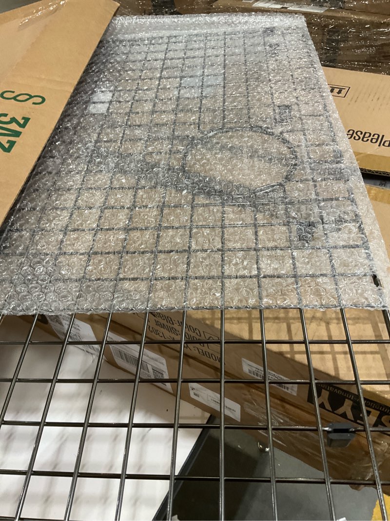 Condition photo showing As Is for Starstar Sinks Protector Matte Black 304 Stainless Steel Kitchen Sink Bottom Grid, Rack (11.25 L x 12 W)