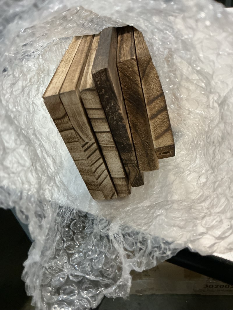 Condition photo showing Good Condition for wooden cupcake stand 4 tier wood cupcake stands cupcake holder rustic wood cupcake stand wooden display stand black 4-tier