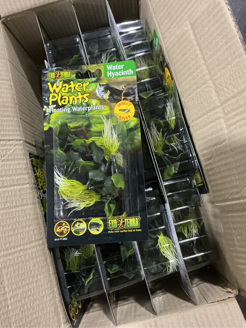 Condition photo showing New/Like New for ((BIDDING ON CASE OF 12))Exo Terra Water Plant, Hyacinth