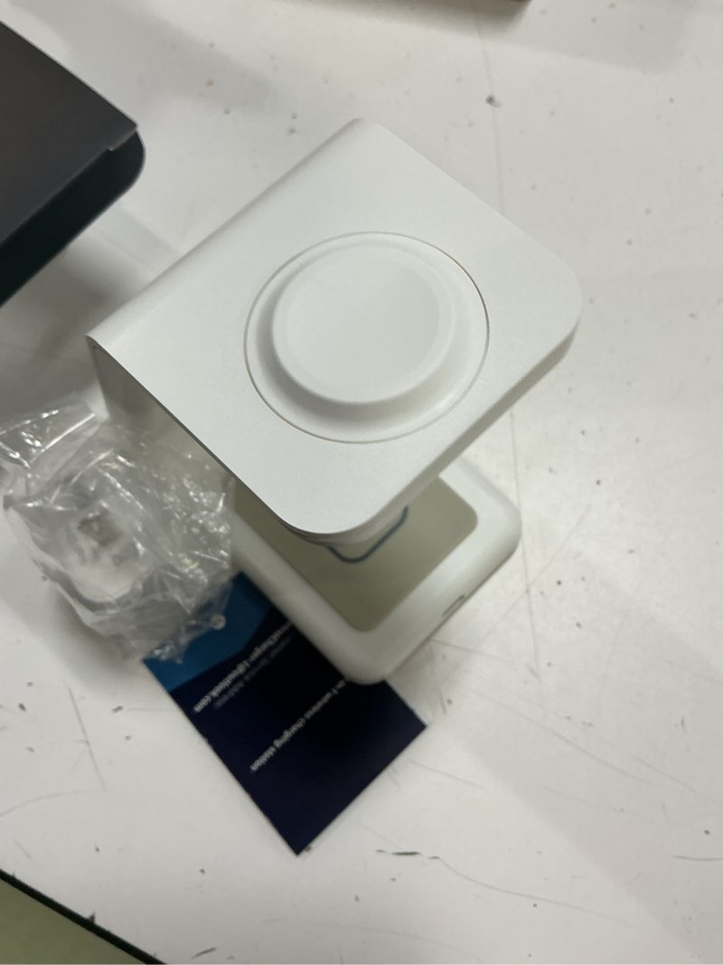 Condition photo showing Good Condition for 3 in 1 wireless charging station, 2026 upgraded fast desk charger station for iphone 17 16 15 14 13 12 pro max plus, charger stand for apple watch 11 10 9 8 7 6 5 4 3 2 ultra se, airpods 4 3 2 pro a-white