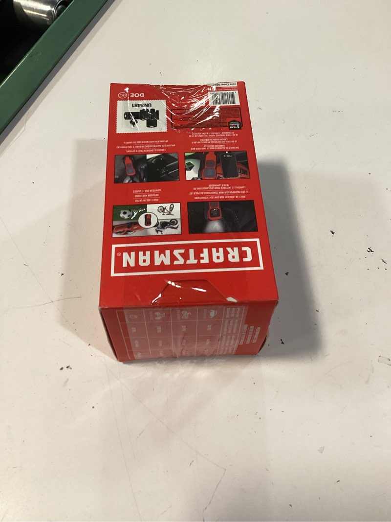 Condition photo showing New/Like New for craftsman portable 12-volt air inflator (power source: battery)
